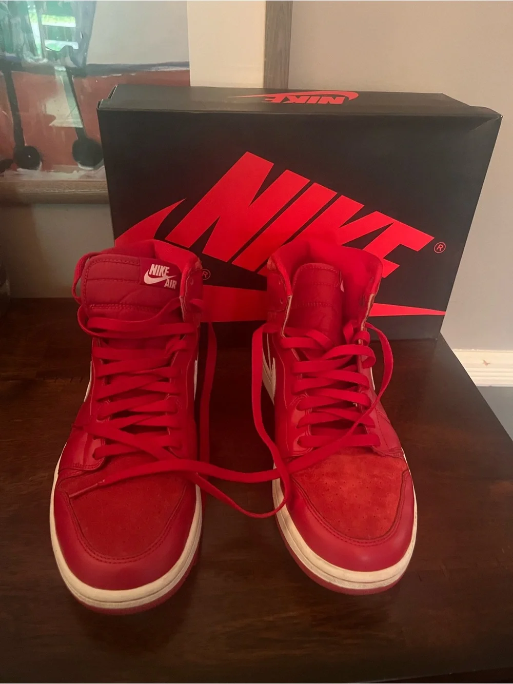 2014 Nike Air Jordan 1 Retro High OG Gym Red - Size 10.5 (Euro Exclusive)
